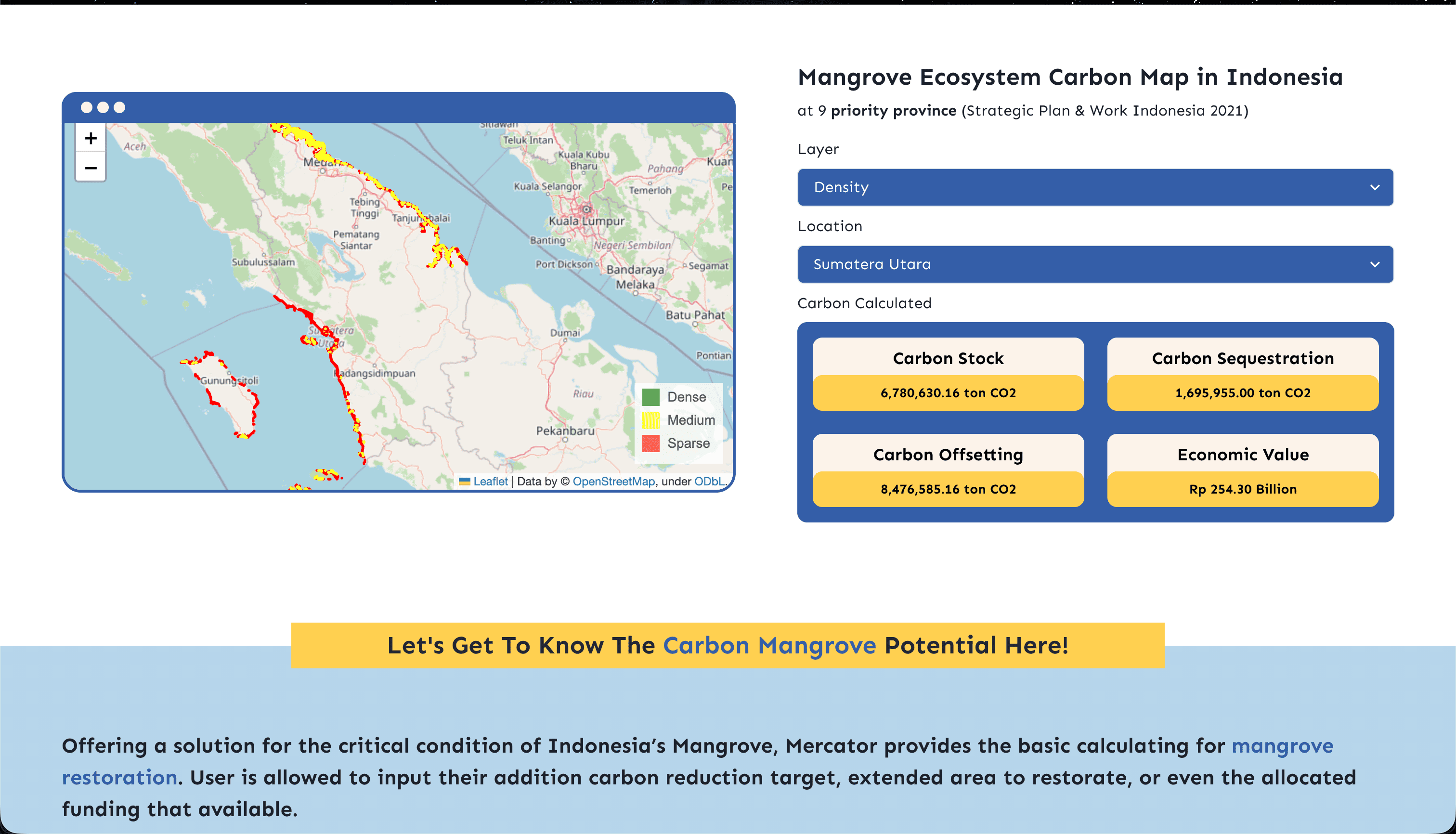 Mercator screenshot 2
